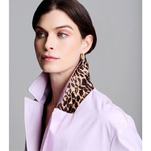 Jane Post New York $495 Rain Jacket Light Pink Light Slicker medium NWT - Picture 10 of 11